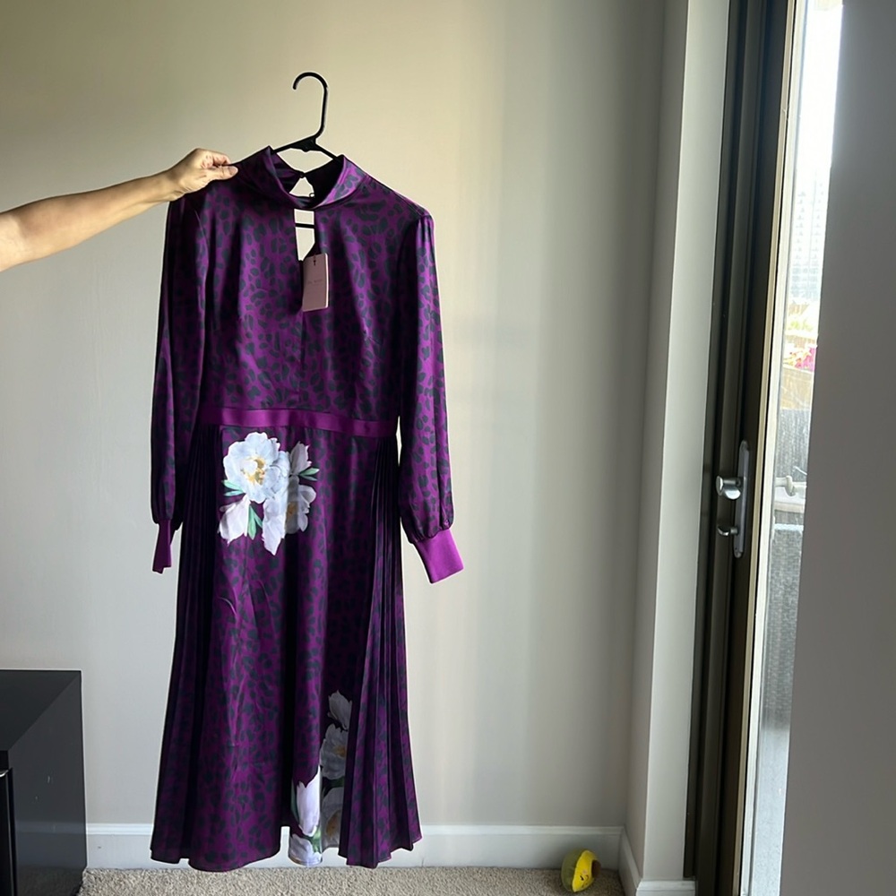 Ted Baker long sleeve floral dress